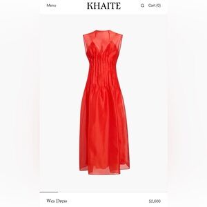 KHATIE WES DRESS - FIRE RED